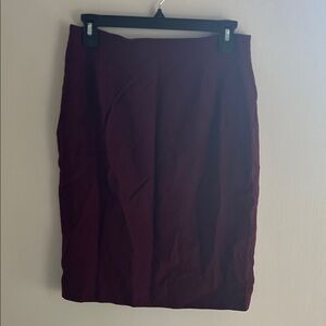 🤎Saks Fifth Avenue Wool Deep Red Pencil Skirt